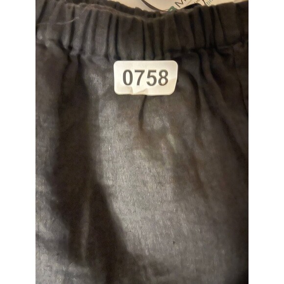 Eileen Fisher Capri Women's Size XL Black Slim-Fit Trousers Elastic Waist - Picture 4 of 4